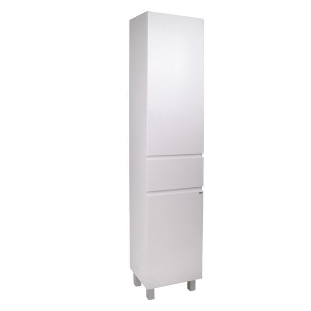 Пенал напольный Qtap Albatross 400x1900x305 White QT0175PN1900DRW, фото  | SNABZHENIE.com.ua