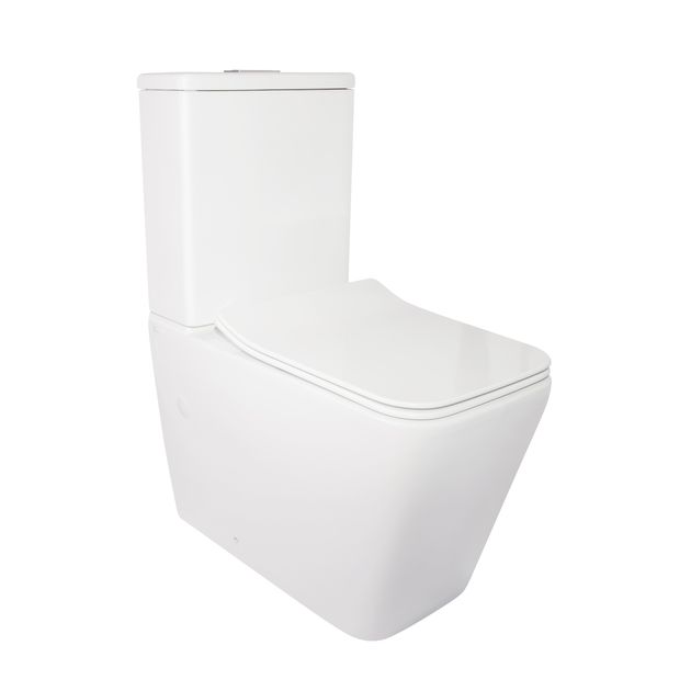 Унитаз-компакт Qtap Crow безободковый с сиденьем Soft-close, фото  | SNABZHENIE.com.ua