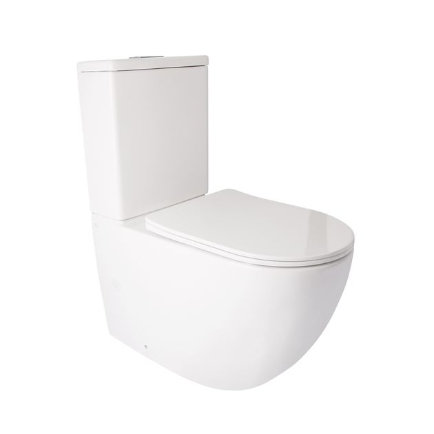 Унитаз-компакт Qtap Jay с сиденьем Soft-close QT07222176W, фото  | SNABZHENIE.com.ua