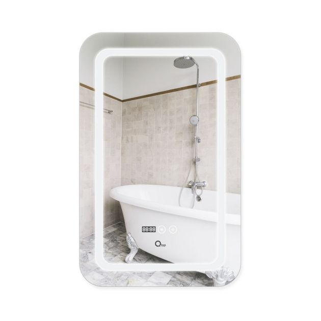 Зеркало Qtap Mideya 500х800 с LED-подсветкой и антизапотеванием, фото  | SNABZHENIE.com.ua