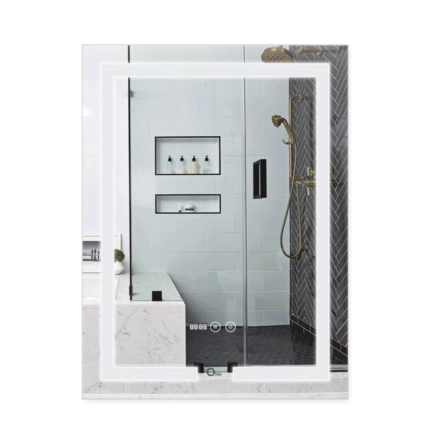 Зеркало Qtap Mideya 500x800 с LED и антизапотеванием QT2078F936W, фото  | SNABZHENIE.com.ua