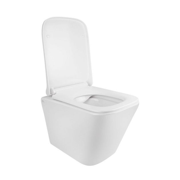 Унитаз подвесной безободковый Qtap Tern с сиденьем Soft-close, фото , изображение 3 | SNABZHENIE.com.ua Унитаз подвесной безободковый Qtap Tern с сиденьем Soft-close, фото , изображение 3 | SNABZHENIE.com.ua