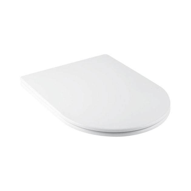 Сиденье для унитаза Qtap Swan с микролифтом Slim QT1699SC5176W, фото  | SNABZHENIE.com.ua