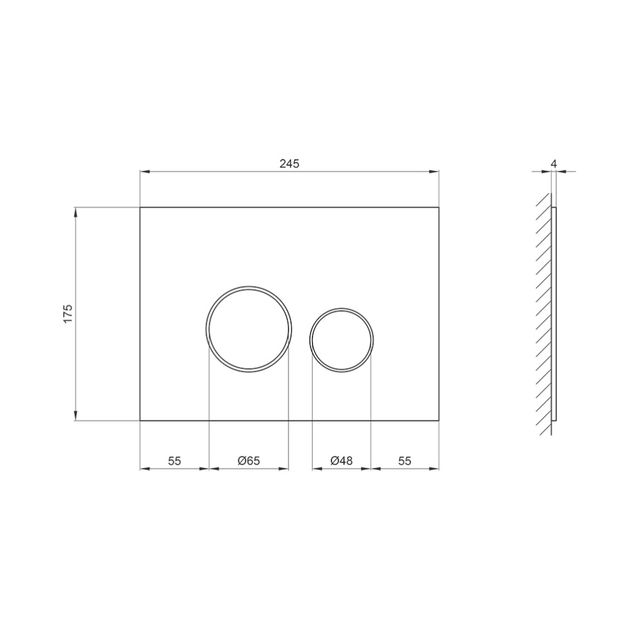 Панель смыва Qtap Nest QT0111V1163GB для унитаза, фото , изображение 2 | SNABZHENIE.com.ua Панель смыва Qtap Nest QT0111V1163GB для унитаза, фото , изображение 2 | SNABZHENIE.com.ua
