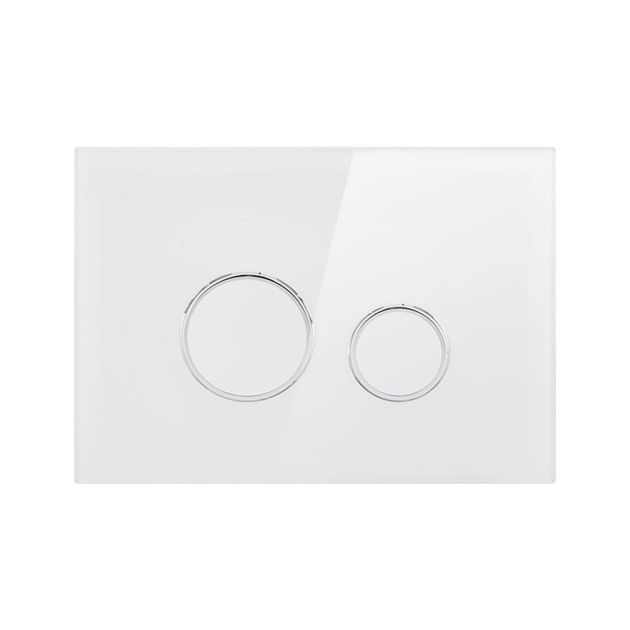 Панель смыва для унитаза Qtap Nest QT0111V1164GW, фото  | SNABZHENIE.com.ua