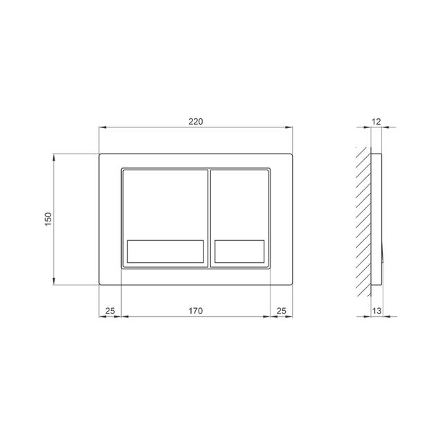 Панель смыва для унитаза Qtap Nest QT0111M06029SAT, фото , изображение 2 | SNABZHENIE.com.ua Панель смыва для унитаза Qtap Nest QT0111M06029SAT, фото , изображение 2 | SNABZHENIE.com.ua