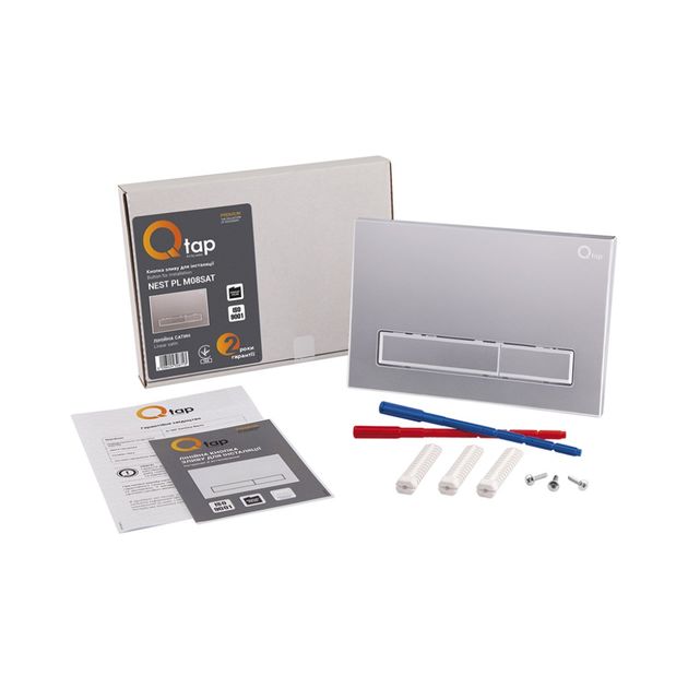 Панель смыва для унитаза Qtap Nest QT0111M08382SAT, фото , изображение 5 | SNABZHENIE.com.ua Панель смыва для унитаза Qtap Nest QT0111M08382SAT, фото , изображение 5 | SNABZHENIE.com.ua
