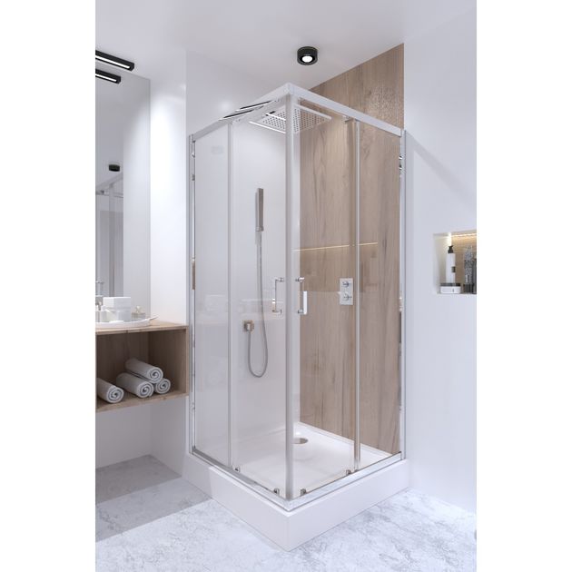 Душевая кабина Qtap Taurus 90x90 см, стекло Clear 6 мм, без поддона, фото , изображение 8 | SNABZHENIE.com.ua Душевая кабина Qtap Taurus 90x90 см, стекло Clear 6 мм, без поддона, фото , изображение 8 | SNABZHENIE.com.ua