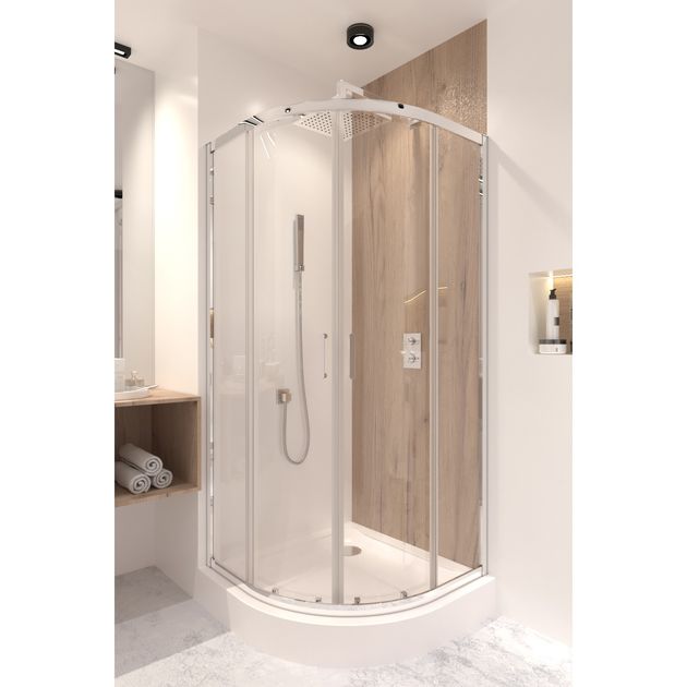 Душевая кабина Qtap Taurus CRM1099AC6 90х90 см, стекло Clear 6 мм, без поддона, фото , изображение 10 | SNABZHENIE.com.ua Душевая кабина Qtap Taurus CRM1099AC6 90х90 см, стекло Clear 6 мм, без поддона, фото , изображение 10 | SNABZHENIE.com.ua
