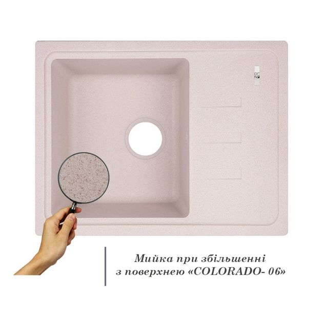 Кухонна мийка Lidz 620x435/200 COL-06 (LIDZCOL06620435200), фото , зображення 3 | SNABZHENIE.com.ua Кухонна мийка Lidz 620x435/200 COL-06 (LIDZCOL06620435200), фото , зображення 3 | SNABZHENIE.com.ua