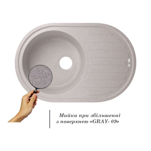 Кухонна мийка Lidz 780x500/200 GRA-09 (LIDZGRA097805002), фото , зображення 3 | SNABZHENIE.com.ua Кухонна мийка Lidz 780x500/200 GRA-09 (LIDZGRA097805002), фото , зображення 3 | SNABZHENIE.com.ua