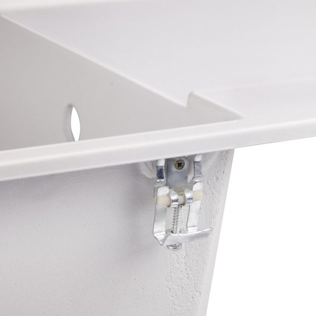 Кухонна мийка Lidz 790x495/230 WHI-01 (LIDZWHI01790495230), фото , зображення 5 | SNABZHENIE.com.ua Кухонна мийка Lidz 790x495/230 WHI-01 (LIDZWHI01790495230), фото , зображення 5 | SNABZHENIE.com.ua