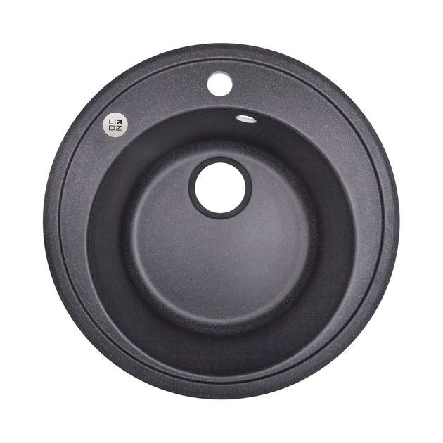 Кухонная мойка Lidz D510/200, черная (LIDZBLA03D510200), фото  | SNABZHENIE.com.ua