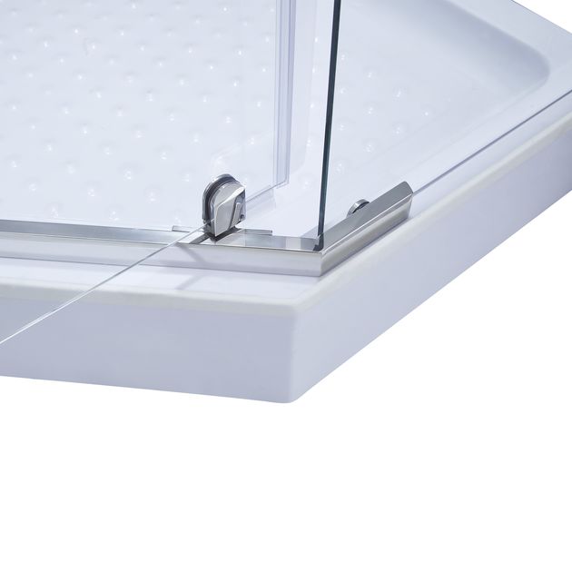 Душова кабіна Lidz Dozorca SC90x90.CRM.LOW.TR, скло прозоре 6 мм, фото , зображення 5 | SNABZHENIE.com.ua Душова кабіна Lidz Dozorca SC90x90.CRM.LOW.TR, скло прозоре 6 мм, фото , зображення 5 | SNABZHENIE.com.ua