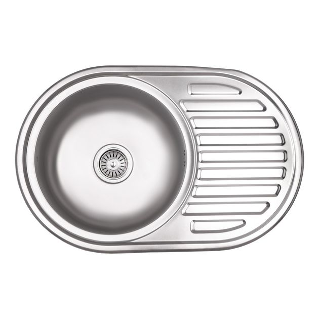 Кухонная мойка Lidz 7750 Micro Decor 0,6 мм (LIDZ7750DEC06), фото  | SNABZHENIE.com.ua