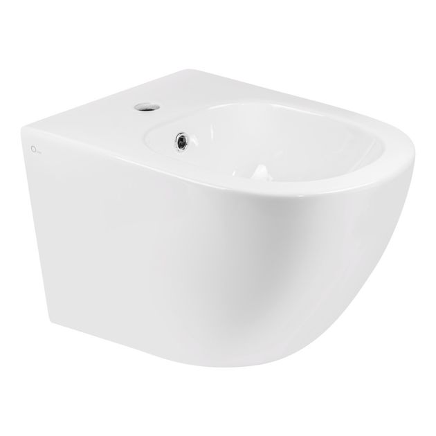 Подвесное биде Qtap Jay 520x360x320 мм, белое, артикул QT07555376W, фото  | SNABZHENIE.com.ua