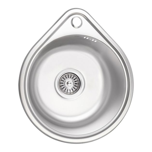 Кухонная мойка Lidz 4539, 0,8 мм, Micro Decor, фото  | SNABZHENIE.com.ua