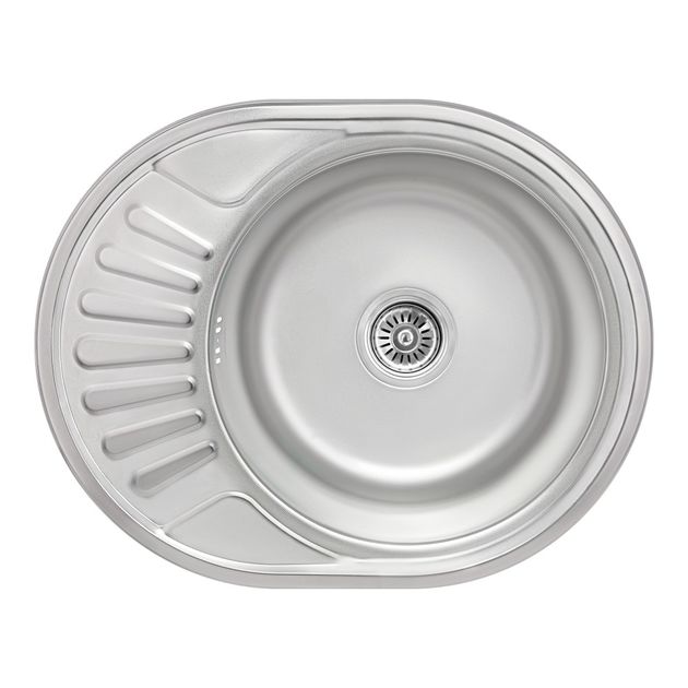 Кухонная мойка Lidz 5745 Micro Decor 0,8 мм (LIDZ5745MDEC), фото  | SNABZHENIE.com.ua