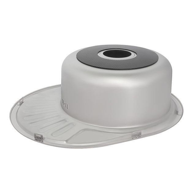 Кухонна мийка Lidz 5745 0,8 мм Micro Decor (LIDZ5745MDEC), фото , зображення 5 | SNABZHENIE.com.ua Кухонна мийка Lidz 5745 0,8 мм Micro Decor (LIDZ5745MDEC), фото , зображення 5 | SNABZHENIE.com.ua