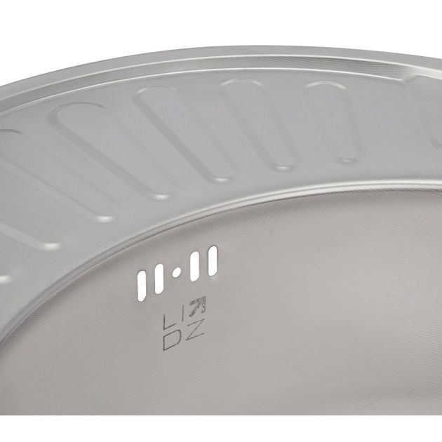 Кухонна мийка Lidz 5745 0,8 мм Micro Decor (LIDZ5745MDEC), фото , зображення 6 | SNABZHENIE.com.ua Кухонна мийка Lidz 5745 0,8 мм Micro Decor (LIDZ5745MDEC), фото , зображення 6 | SNABZHENIE.com.ua