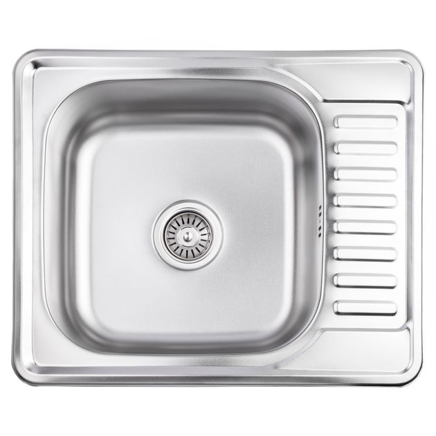 Кухонная мойка Lidz 5848 0,8 мм Micro Decor, фото  | SNABZHENIE.com.ua