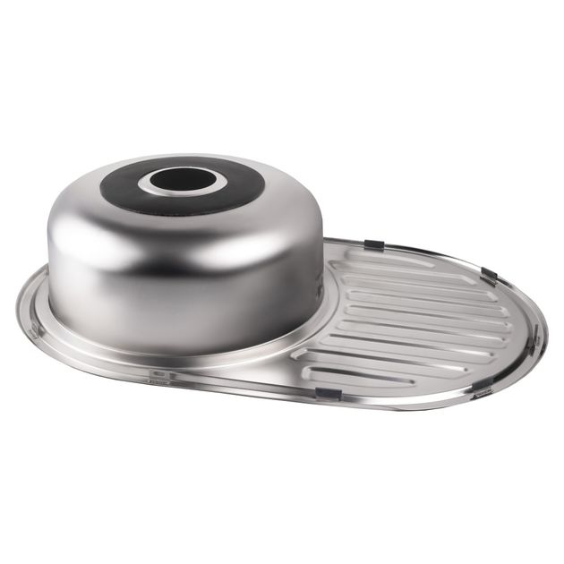 Кухонна мийка Lidz 7750 0,8 мм Micro Decor (LIDZ7750MDEC), фото , зображення 5 | SNABZHENIE.com.ua Кухонна мийка Lidz 7750 0,8 мм Micro Decor (LIDZ7750MDEC), фото , зображення 5 | SNABZHENIE.com.ua