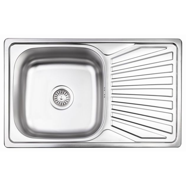 Кухонная мойка Lidz 7848 Micro Decor 0,8 мм (LIDZ7848MDEC), фото  | SNABZHENIE.com.ua