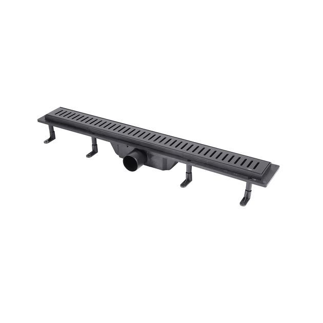 Трап Qtap Dry FA304-700MBLA 700x73 с сухим затвором и решеткой, фото  | SNABZHENIE.com.ua