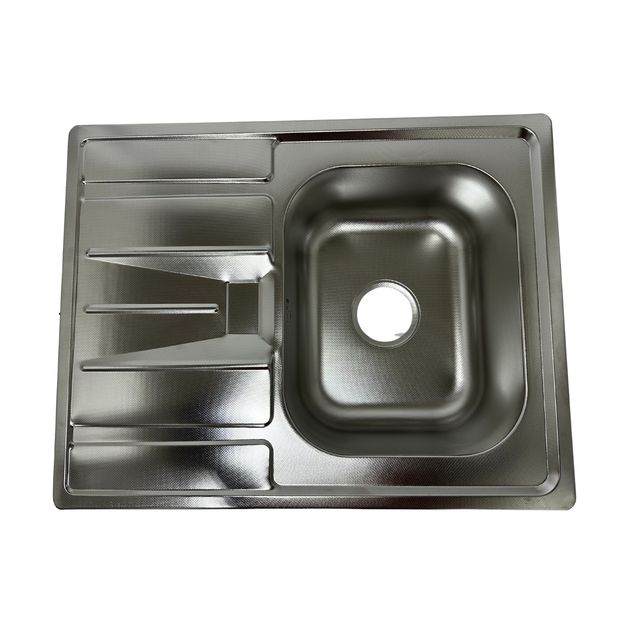 Кухонная мойка Lidz 6350 0,8 мм Micro Decor, фото  | SNABZHENIE.com.ua