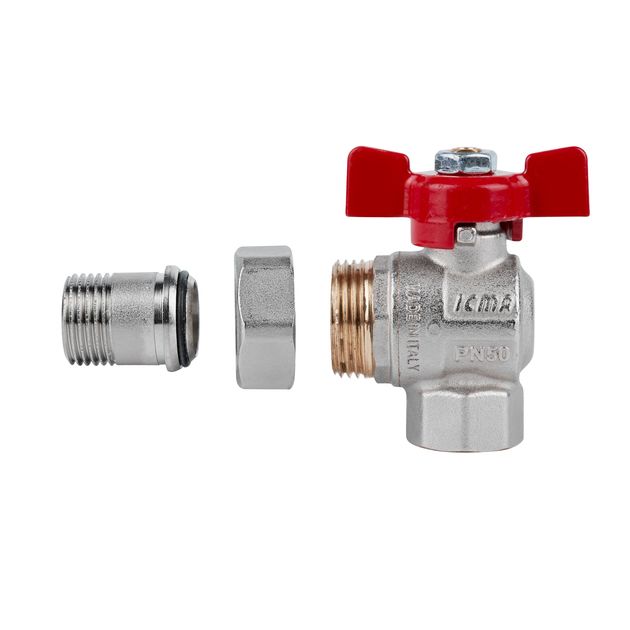 Кран шаровий Icma FAR. ROSSA 1/2 кутовий №361, фото , зображення 4 | SNABZHENIE.com.ua Кран шаровий Icma FAR. ROSSA 1/2 кутовий №361, фото , зображення 4 | SNABZHENIE.com.ua