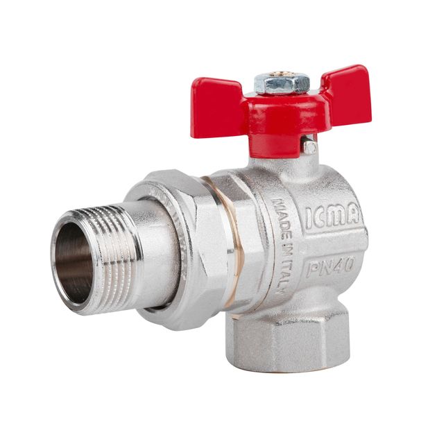 Кран шаровой Icma FAR. ROSSA 3/4" угловой №361, фото  | SNABZHENIE.com.ua