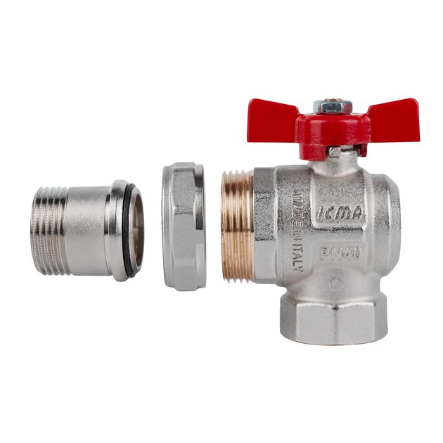 Шаровой кран Icma FAR. ROSSA 1 угловой №361, фото , изображение 4 | SNABZHENIE.com.ua Шаровой кран Icma FAR. ROSSA 1 угловой №361, фото , изображение 4 | SNABZHENIE.com.ua