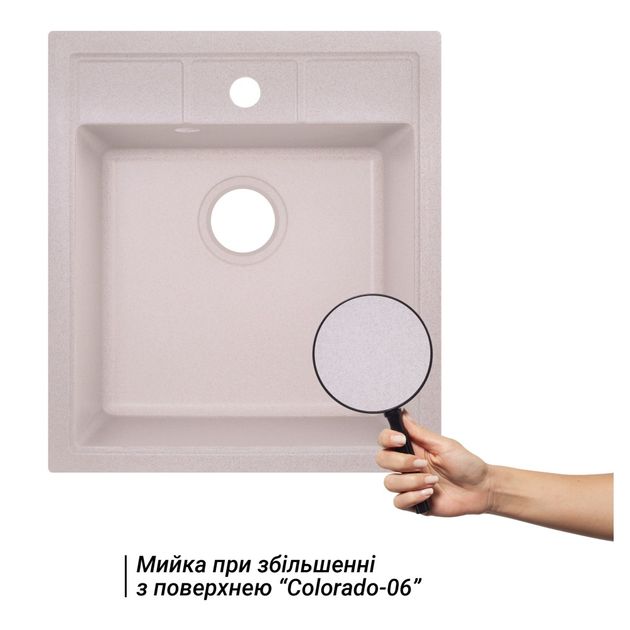 Мойка кухонная Lidz 460х515/200 COL-06 (LIDZCOL06460515200), фото , изображение 3 | SNABZHENIE.com.ua