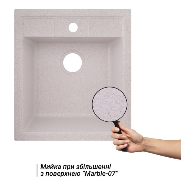 Кухонна мийка Lidz 460х515/200 MAR-07 (LIDZMAR07460515200), фото , зображення 3 | SNABZHENIE.com.ua Кухонна мийка Lidz 460х515/200 MAR-07 (LIDZMAR07460515200), фото , зображення 3 | SNABZHENIE.com.ua