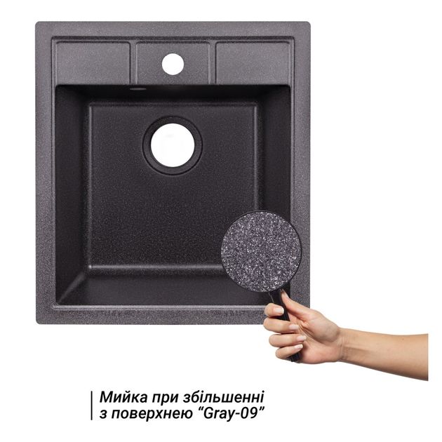 Кухонна мийка Lidz 460х515/200 GRF-13 (LIDZGRF13460515200), фото , зображення 3 | SNABZHENIE.com.ua Кухонна мийка Lidz 460х515/200 GRF-13 (LIDZGRF13460515200), фото , зображення 3 | SNABZHENIE.com.ua
