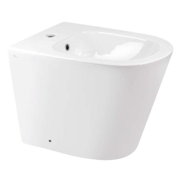 Биде Qtap Stork напольное 560x360x410 мм белое QT15443378W, фото  | SNABZHENIE.com.ua