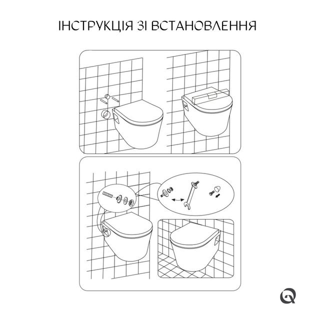 Унітаз підвісний Qtap Robin безободковий з сидінням Soft-close QT13332141ERW, фото , зображення 7 | SNABZHENIE.com.ua Унітаз підвісний Qtap Robin безободковий з сидінням Soft-close QT13332141ERW, фото , зображення 7 | SNABZHENIE.com.ua