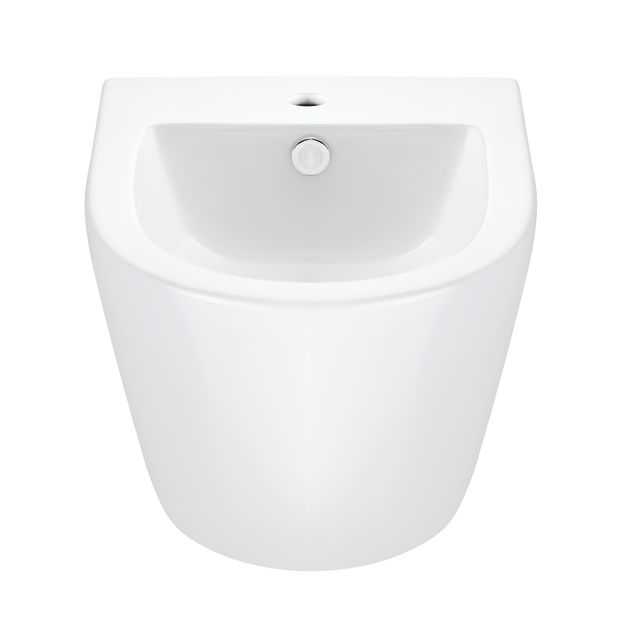 Подвесное биде Qtap Robin 495x370x325 мм, белое, артикул QT1355046FW, фото , изображение 3 | SNABZHENIE.com.ua Подвесное биде Qtap Robin 495x370x325 мм, белое, артикул QT1355046FW, фото , изображение 3 | SNABZHENIE.com.ua