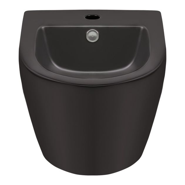 Биде подвесное Qtap Robin Matt black 495x370x325 QT1355046FMB, фото , изображение 3 | SNABZHENIE.com.ua Биде подвесное Qtap Robin Matt black 495x370x325 QT1355046FMB, фото , изображение 3 | SNABZHENIE.com.ua