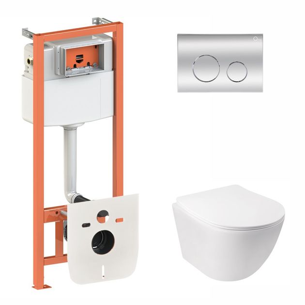 Набор Qtap 3 в 1 Nest QT0133M425 с унитазом Jay QT07335176W, фото  | SNABZHENIE.com.ua