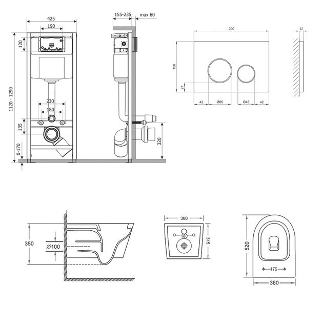 Набор Qtap 3 в 1 Nest QT0133M425 с унитазом Jay QT07335176W, фото , изображение 2 | SNABZHENIE.com.ua Набор Qtap 3 в 1 Nest QT0133M425 с унитазом Jay QT07335176W, фото , изображение 2 | SNABZHENIE.com.ua