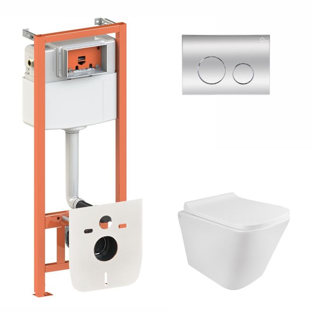 Набор Qtap 3 в 1 Nest QT0133M425 с унитазом Tern QT1733052ERW, фото  | SNABZHENIE.com.ua