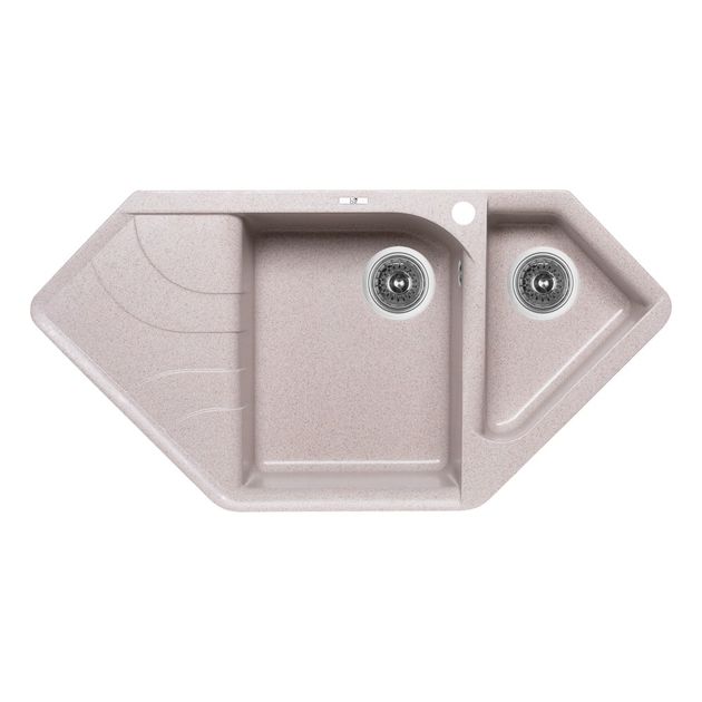 Кухонная мойка Lidz с дополнительной чашей 1000x500/225 MAR-07, фото  | SNABZHENIE.com.ua