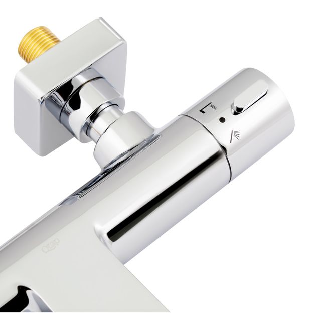 Термостатический смеситель для ванны Qtap Votice 30T105GC, фото , изображение 4 | SNABZHENIE.com.ua Термостатический смеситель для ванны Qtap Votice 30T105GC, фото , изображение 4 | SNABZHENIE.com.ua