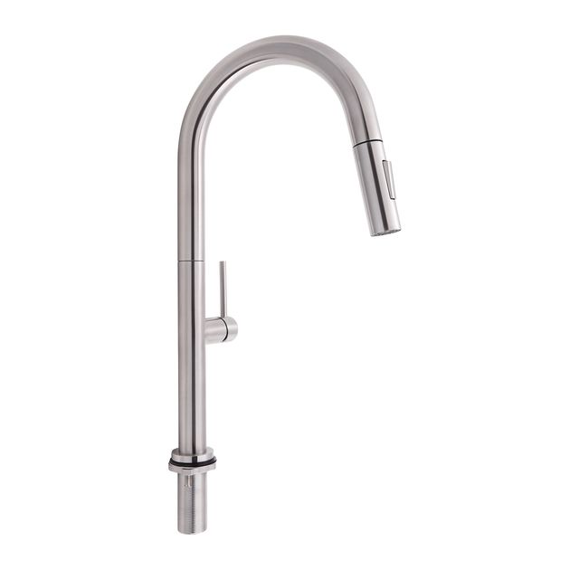 Смеситель для кухни Qtap Lenicka 9138103UN с выдвижным изливом, фото  | SNABZHENIE.com.ua