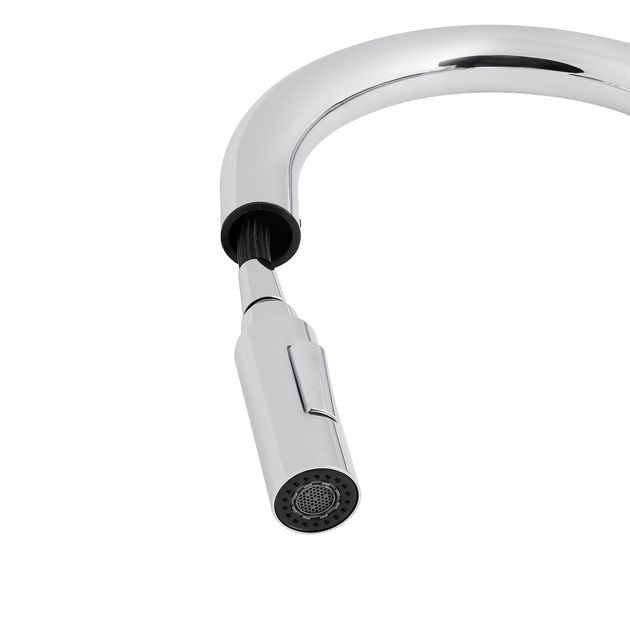 Смеситель кухонный Qtap Lenicka 9138103UC с выдвижным изливом, фото , изображение 5 | SNABZHENIE.com.ua Смеситель кухонный Qtap Lenicka 9138103UC с выдвижным изливом, фото , изображение 5 | SNABZHENIE.com.ua