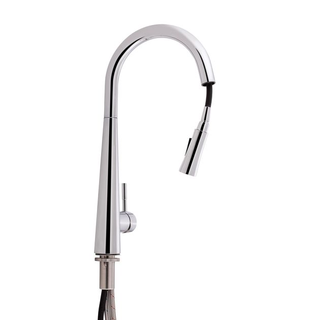 Смеситель Qtap Evicka 9135103UC с выдвижным изливом для кухни, фото , изображение 3 | SNABZHENIE.com.ua Смеситель Qtap Evicka 9135103UC с выдвижным изливом для кухни, фото , изображение 3 | SNABZHENIE.com.ua
