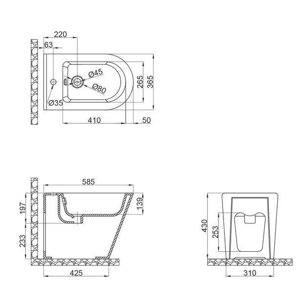 Биде Qtap Scorpio напольное черное матовое 530x360x395 QT14441003CMB, фото , изображение 2 | SNABZHENIE.com.ua Биде Qtap Scorpio напольное черное матовое 530x360x395 QT14441003CMB, фото , изображение 2 | SNABZHENIE.com.ua