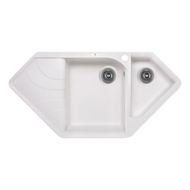 Кухонная мойка Lidz 1000x500/225 с дополнительной чашей WHI-01, фото  | SNABZHENIE.com.ua
