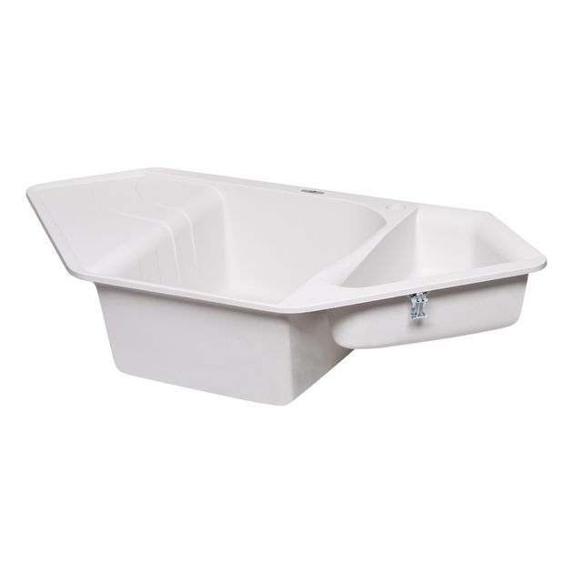 Кухонна мийка з додатковою чашею Lidz 1000x500/225 WHI-01, фото , зображення 4 | SNABZHENIE.com.ua Кухонна мийка з додатковою чашею Lidz 1000x500/225 WHI-01, фото , зображення 4 | SNABZHENIE.com.ua